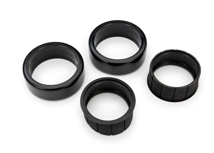 Traxxas Tires, 1.9" Drift (1 dot, hard, rough surfaces)) (front) (2)/ rubber inserts (2)