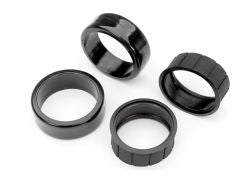 Traxxas Tires, 1.9" Drift (2 dots, soft, smooth surfaces)) (front) (2)/ rubber inserts (2)