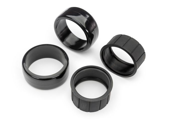 Traxxas Tires, 1.9" Drift (2 dots, soft, smooth surfaces)) (rear) (2)/ rubber inserts (2)