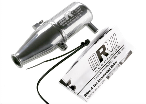 Traxxas Tuned Pipe, Resonator, R.O.A.R. Legal (Single-Chamber, E