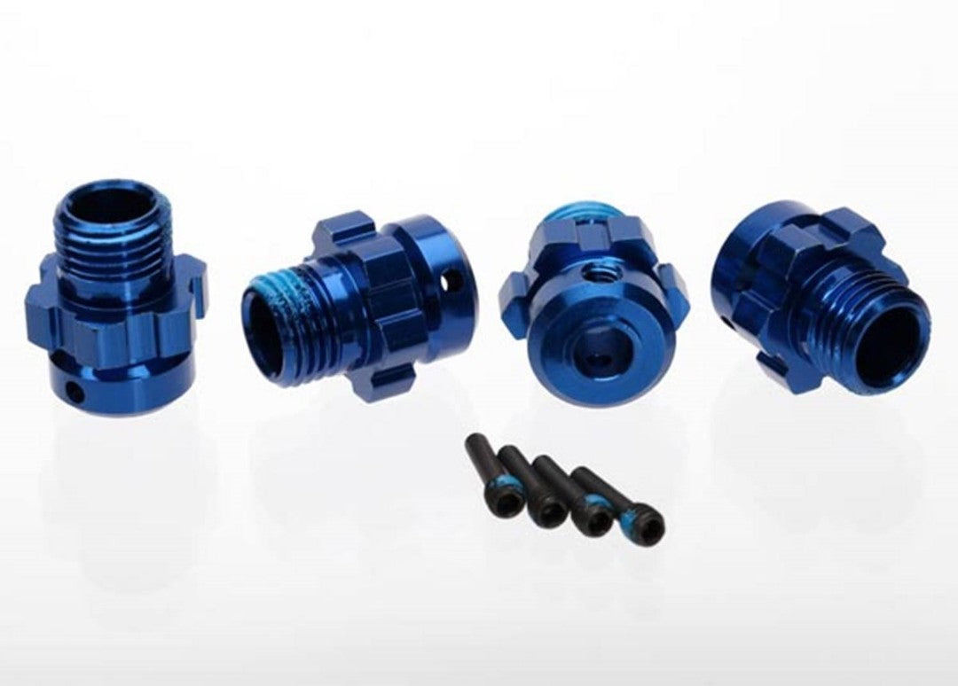 Traxxas Wheel hub, splined, 17mm, 6061-T6 aluminum (blue-anodize