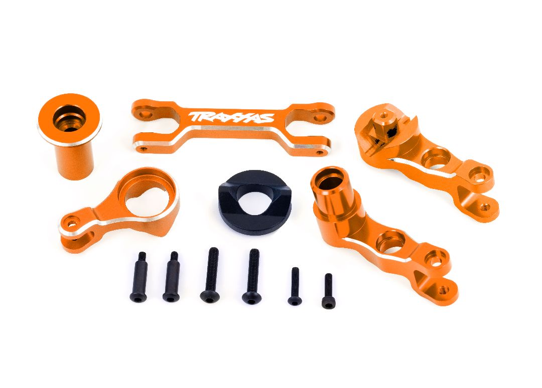 Traxxas Steering Bellcranks (L&R)/Draglink (6061-T6 AL Orange)