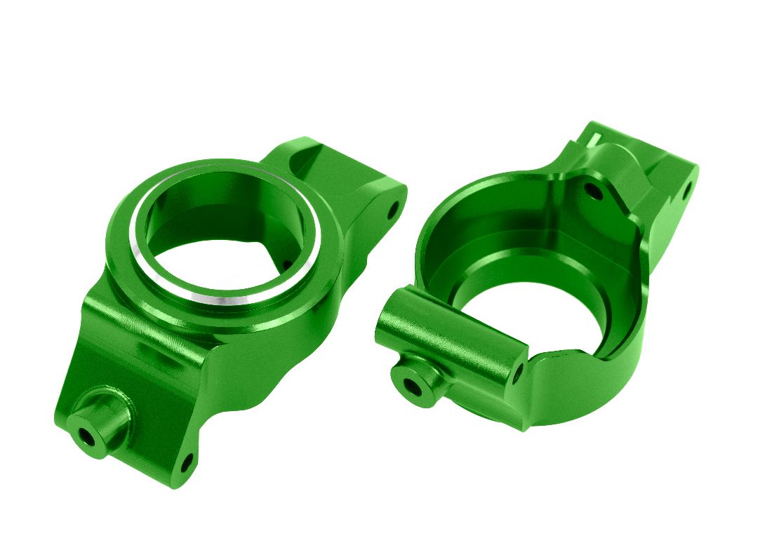 Traxxas Caster Blocks (C-Hubs) 6061-T6 Aluminum (Green) L&R