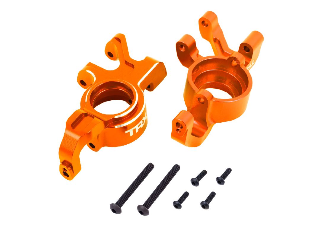 Traxxas Steering Blocks 6061-T6 Aluminum (Orange) Left & Right