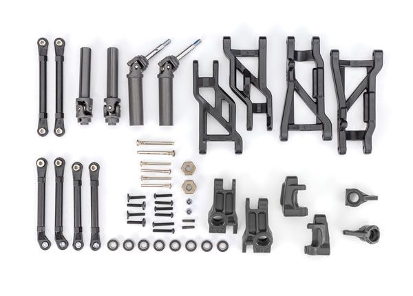 Traxxas Outer Driveline & Suspension Upgrade Kit, extreme heavy duty, black (fits Slash 2WD)