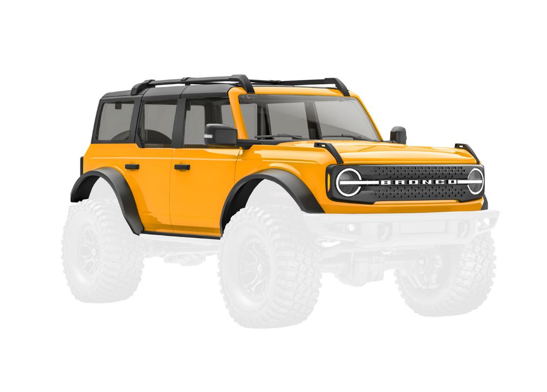 Traxxas Body, Ford Bronco, Complete, Cyber Orange
