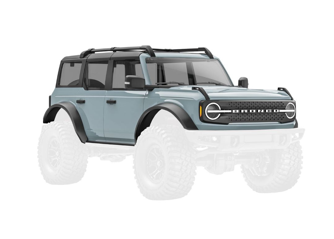 Traxxas Body, Ford Bronco, Complete, Cactus Grey