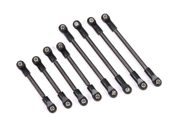 Traxxas Suspension link set, steel (includes 4x55mm front lower links (2), 4x48mm front upper links (2), 4x74mm rear lower or upper links (4))