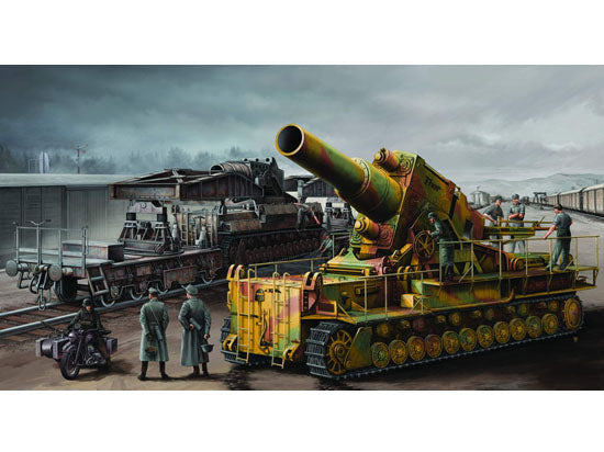 Trumpeter 1/35 Morser Karl-Gerat 040/041 railway transport carri