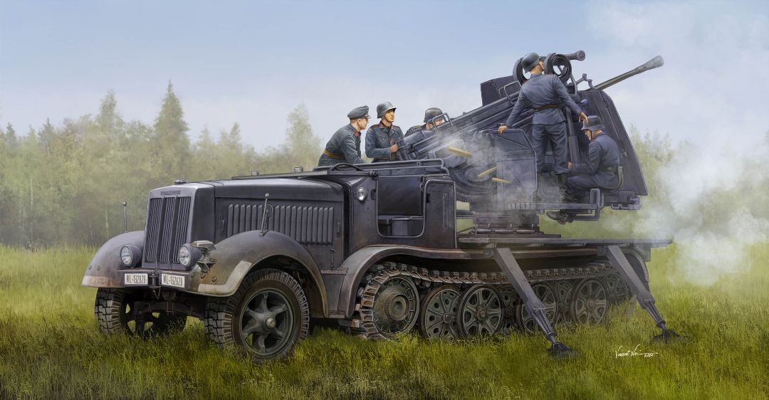 Trumpeter 1/35 German 5cm FLAK 41auf Selbstfahrlafette