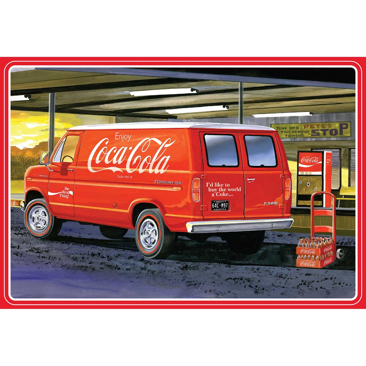1/25 1977 Ford Van with Vending Machine Coca-Cola