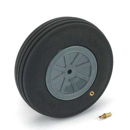 Treaded Wheel, 4", Large Scale (1)