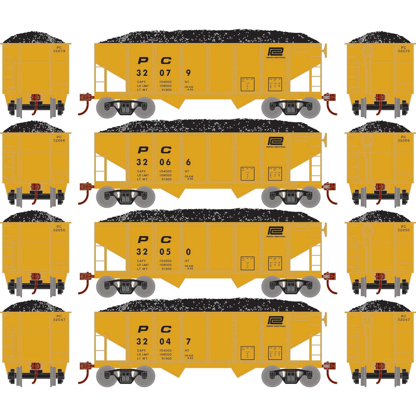 HO 34' 2-Bay Rib Side Hopper with Load PC #2 (4)