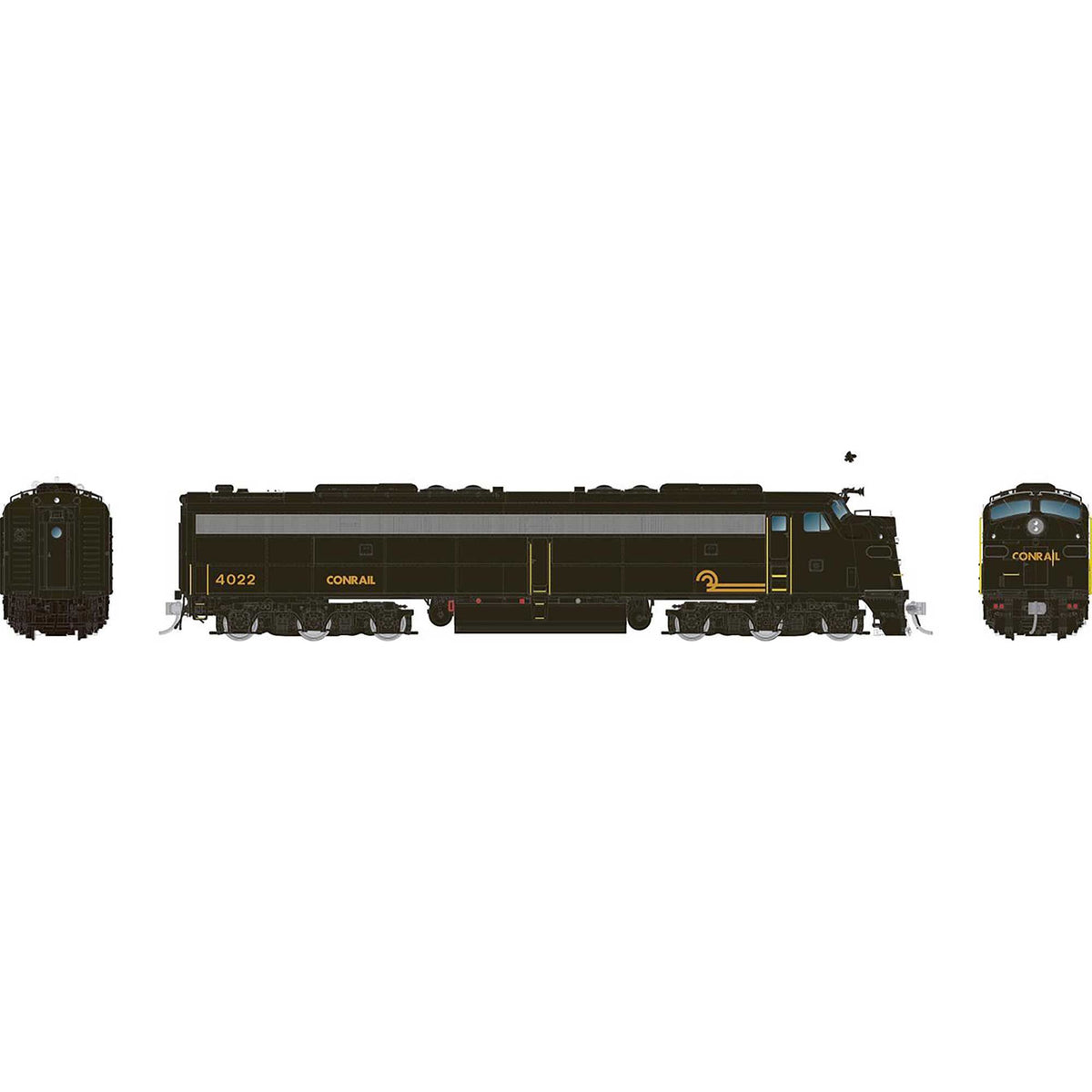 HO EMD E8A Locomotive with HEP with DCC & Sound CR #4020