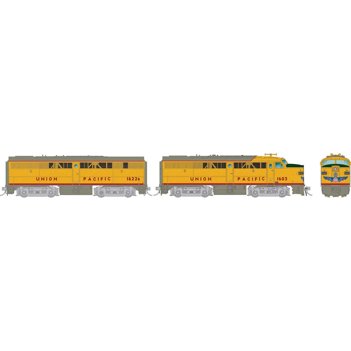HO ALCo FA-1+FB-1 DC/DCC/Sound UP 1603+1622B