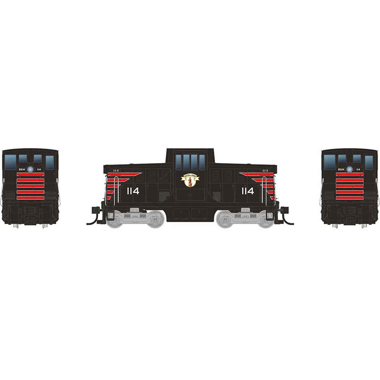 HO GE 44 Tonner Switcher Locomotive with DCC & Sound B&M Minuteman #117