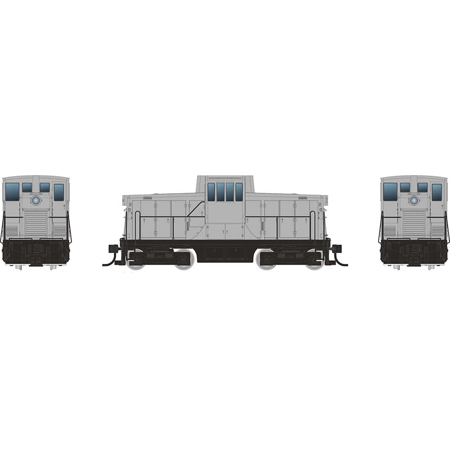 HO GE 44 Tonner Switcher Locomotive with DCC & Sound Undecorated Phase III Body