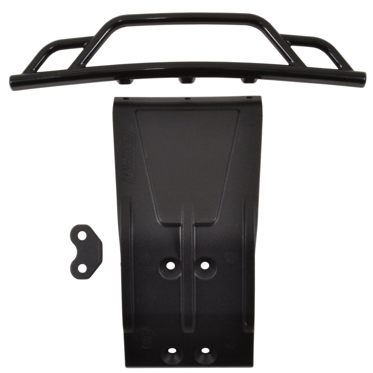 Front Bumper and Skid Plate Black: Losi SCTE