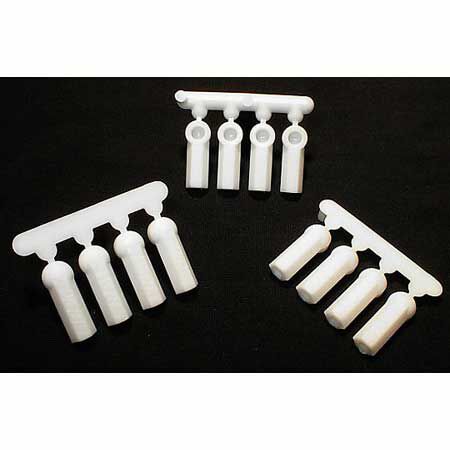 4-40 HD Rod Ends Wht:LOS ASC