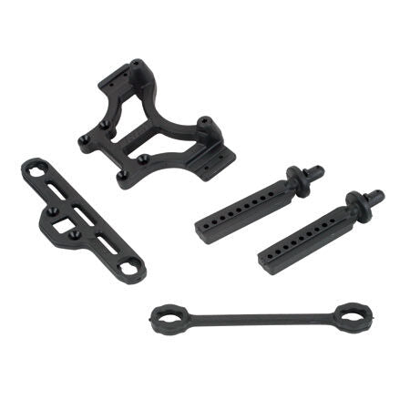 Shock Tower Body Mount Blk: TMX 3.3 EMX
