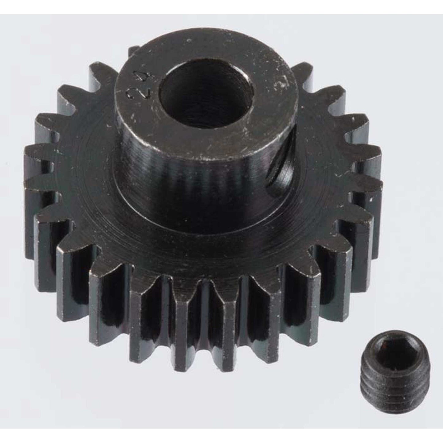 Extra Hard 24 Tooth Blackened Steel 32p Pinion 5mm