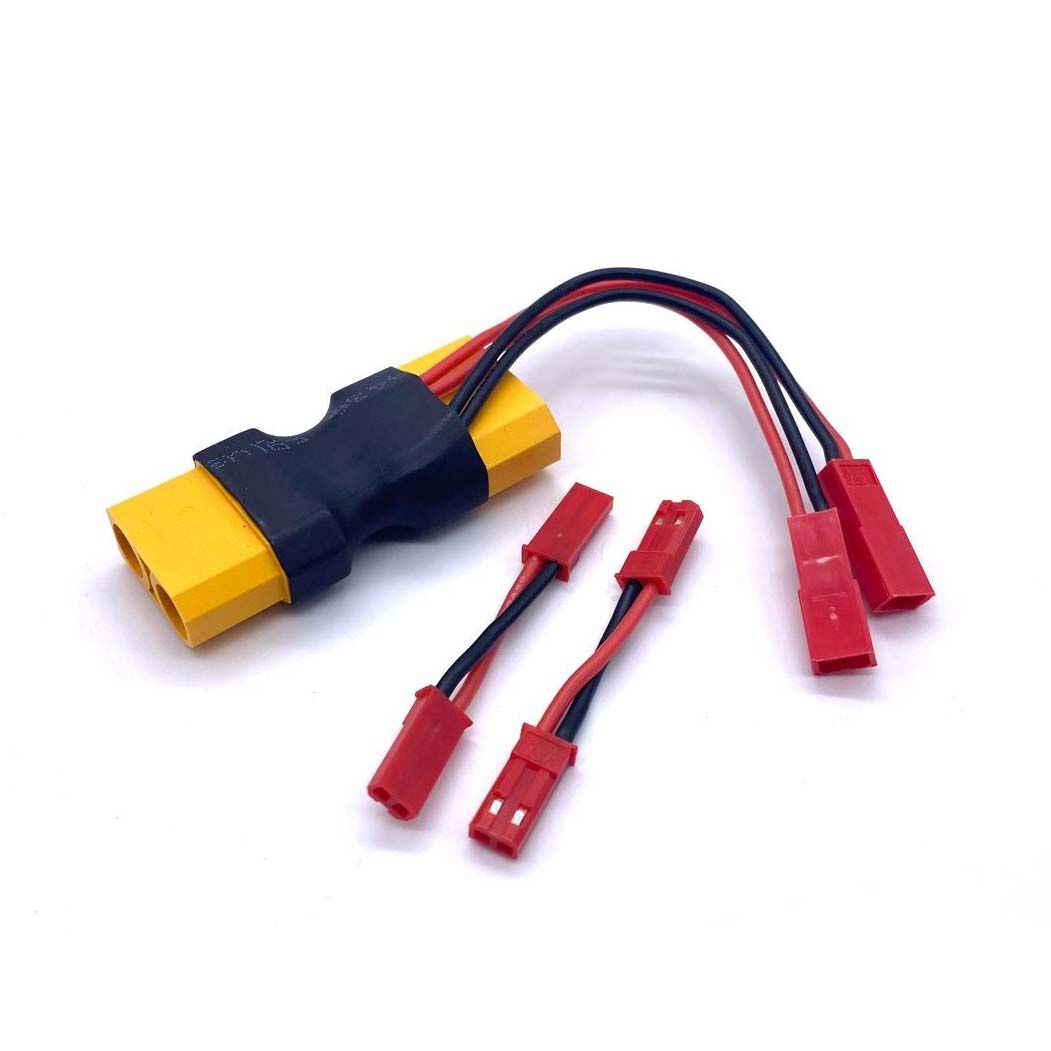 XT90 Dual JST Connector with 2 Male-Male Adaptors