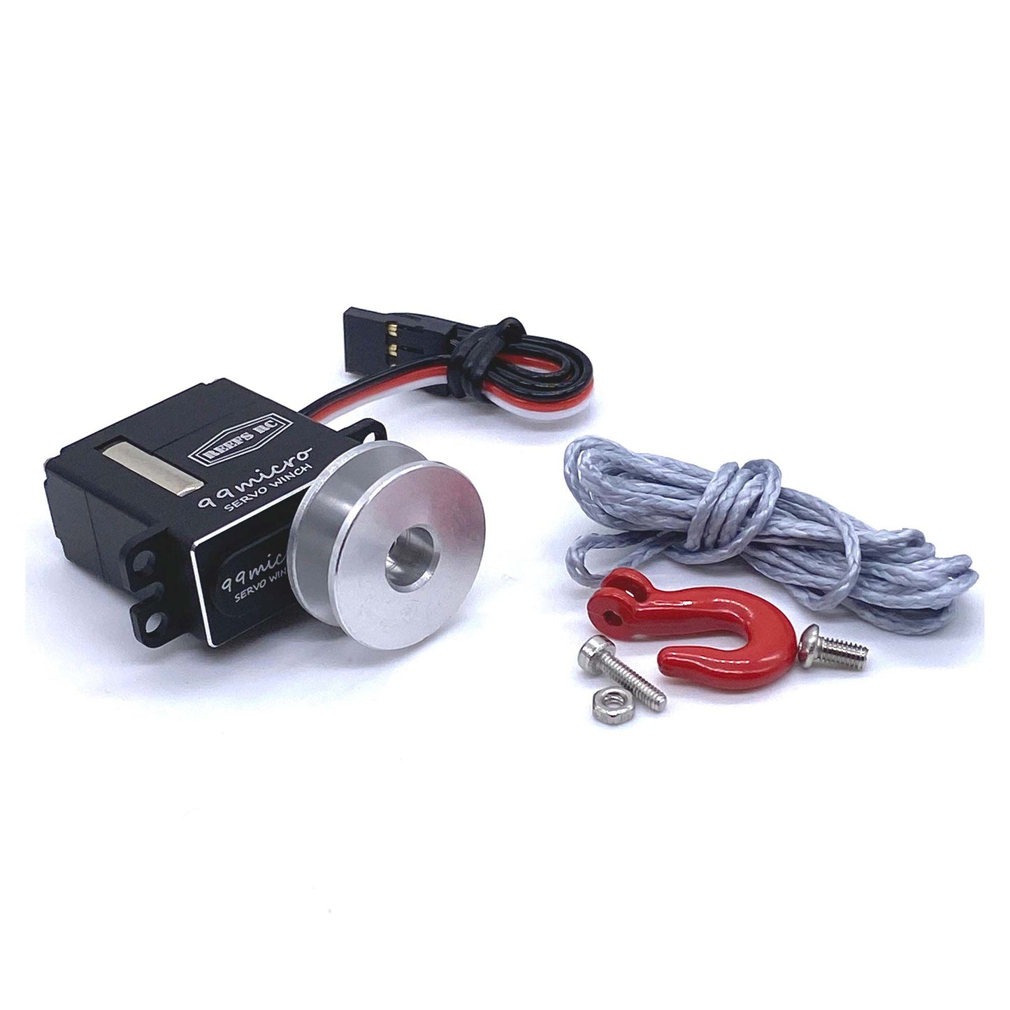 99 Micro Digital Metal Gear Waterproof Winch Servo Black