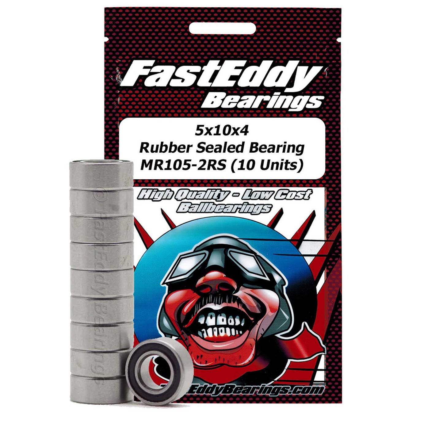 5x10x4 Rubber Sealed Bearing MR105-2RS (10)