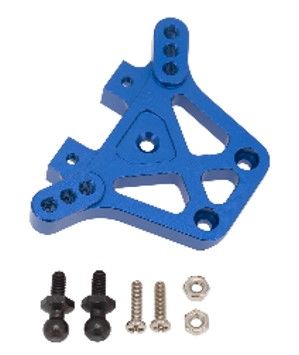 Hobby Details Traxxas 1/18 Teton Aluminum Rear Shock Tower - Blue - Replaces TRA7637