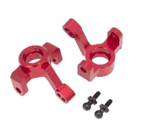 Hobby Details Traxxas 1/18 Teton Aluminum Steering Knuckle/Hub - Red - Partially Replaces TRA7532