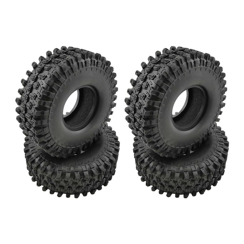 Hobby Details 1.9" Crawler Tires with Foams - Style E 4.72" OD, Width: 1.69" (4)
