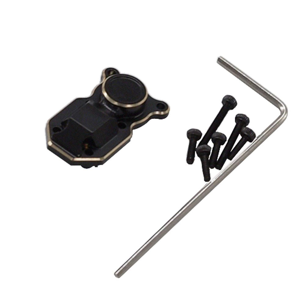 Hobby Details Axial SCX24 Brass Counterweight Axle Housing Cover Black/Gold. Weight: 8.3g