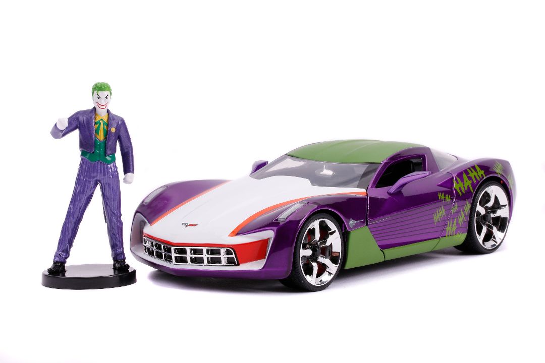 Jada 1/24 "Hollywood Rides" 2009 Corvette Stingray Concept with Joker