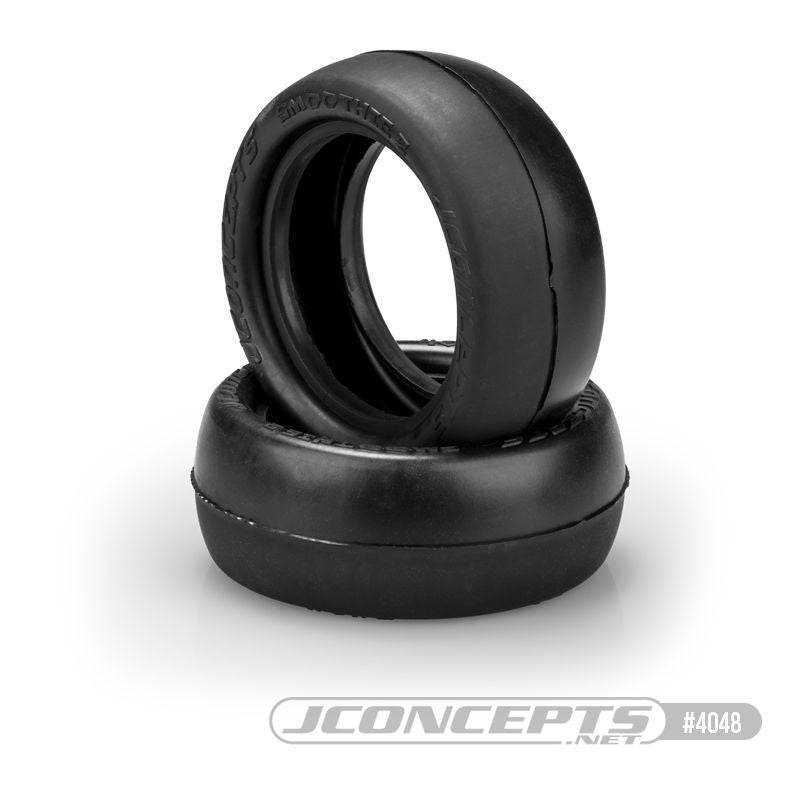 JConcepts 2.2" Smoothie 2 - 4WD Front, Thick Sidewall - Silver Compound - Fits 4WD Buggy Front Wheel #3353 / #3381