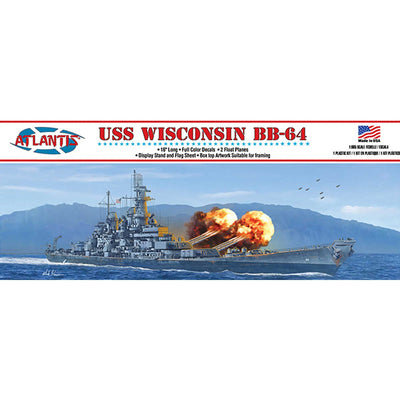 Atlantis USS Wisconsin BB-64 Battleship 16 Inch