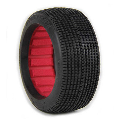 AKA Products 1/8 Buggy Double Down Soft Tire w/ Red Insert (2)