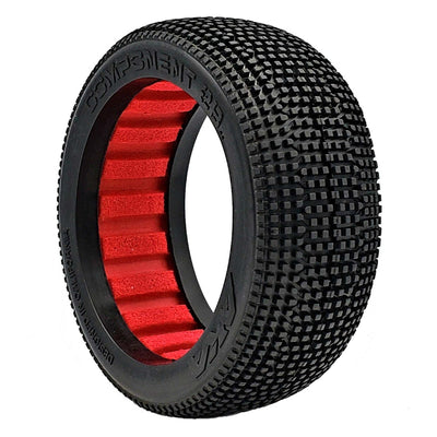 AKA Products 1/8 BUGGY COMPONENT 2AB W/ RED INSERTS SSLW (2)