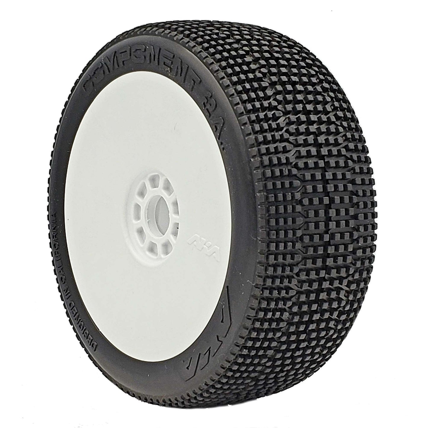 AKA Products 1/8 BUGGY COMPONENT 2AB EVO WHEEL PRMT WHT SLW (2)