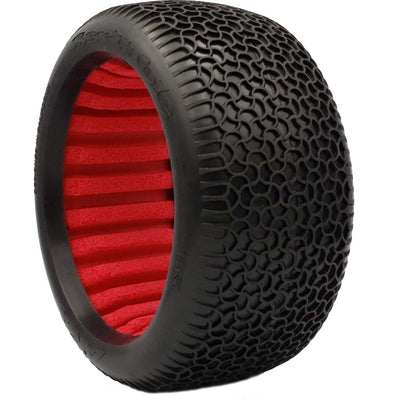 AKA Products 1/8 Truggy EVO Scribble w/RED Inserts, Clay (2)