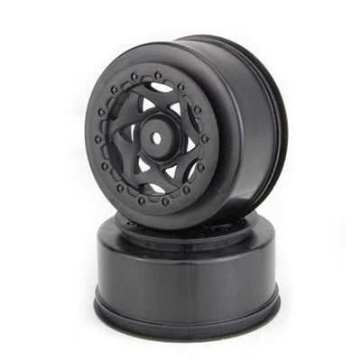 AKA Products 1/10 Cyclone SC Wheel, Black (2): SCTE4X4/SCT410