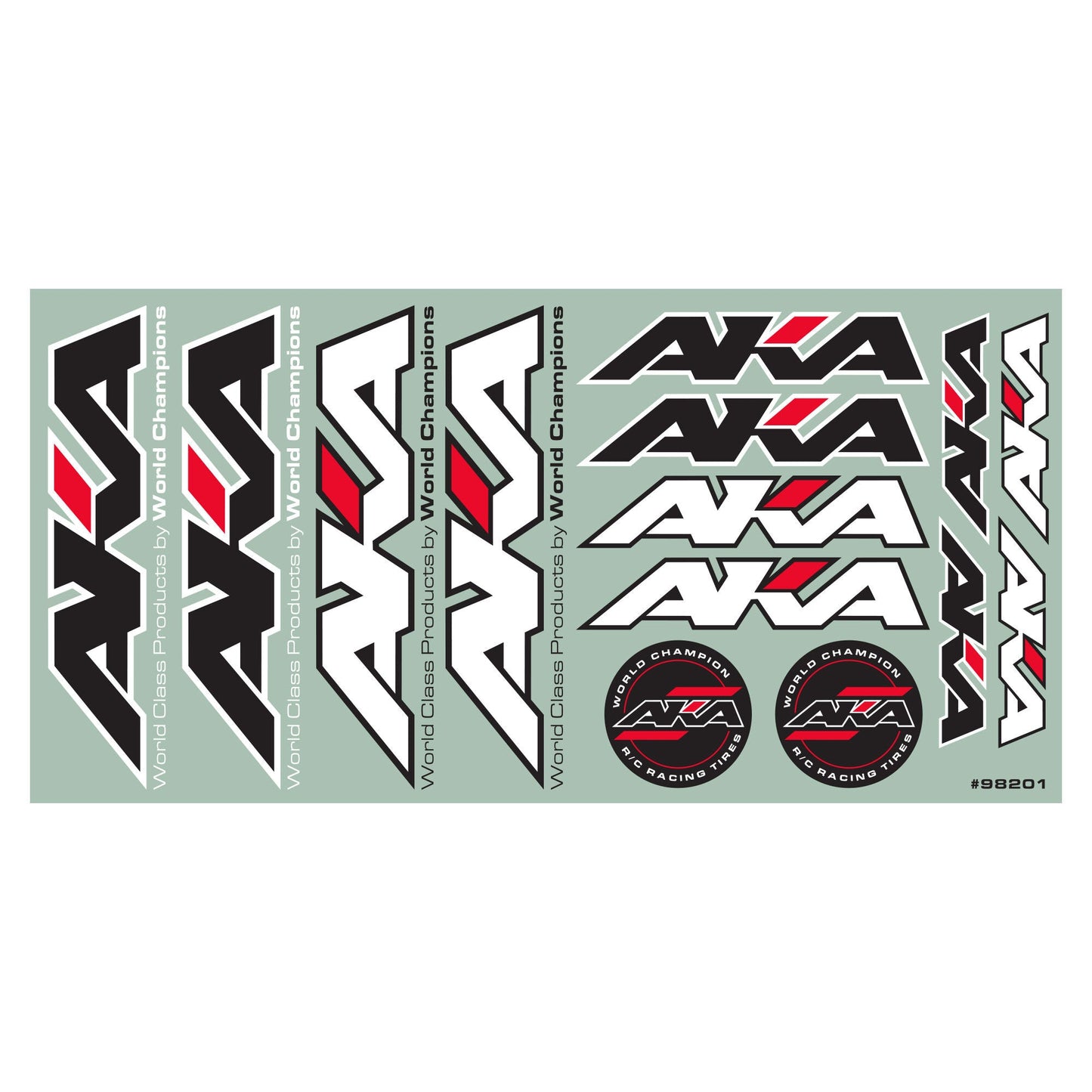 AKA Products AKA Sponsor Decal Sheet, Large