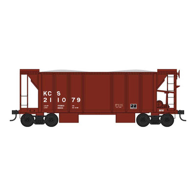 HO 70 Ton 2 Ballast Car with Side Chutes Kansas City Southern #210200