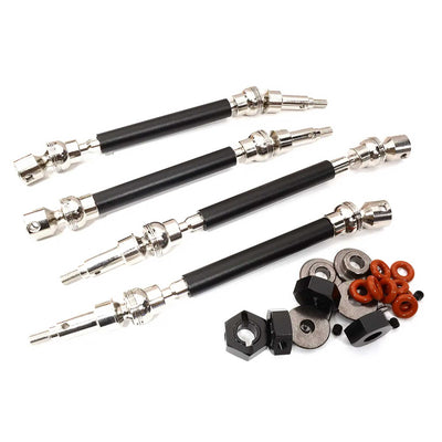 Wide Universal Shafts Kit w/ 17mm Hex for Arrma 1/10 Kraton (Convert V1 to V2 Width)