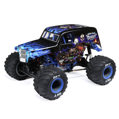 Losi 1/18 Mini LMT Son Uva Digger Monster Truck 4X4 RTR - Blue
