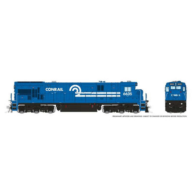 HO C36-7 DC/DCC/Sound: Conrail: #6639