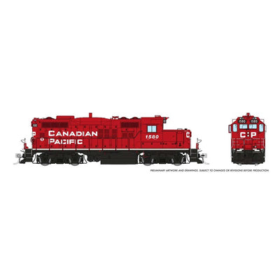HO GP9u DC/DCC/Sound: CP - Block w/o Beaver: #1580
