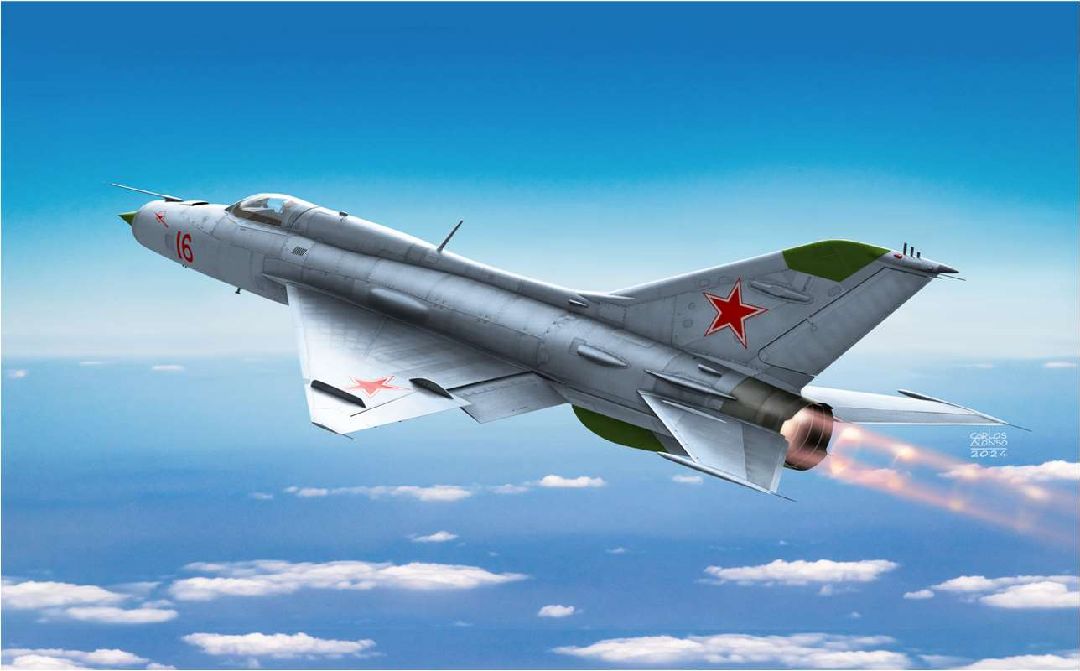 Academy 1/48 Russian Air Force MiG-21PF Fishbed-D