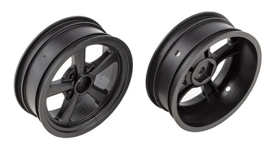 Team Associated DR10 Drag Front Wheels, black