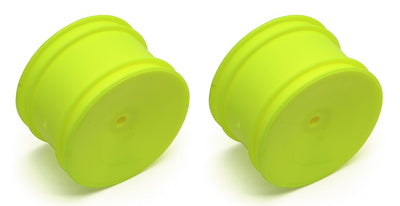 Team Associated 2WD/4WD Rear Wheels, 2.2 in 12 mm Hex yellow (2)