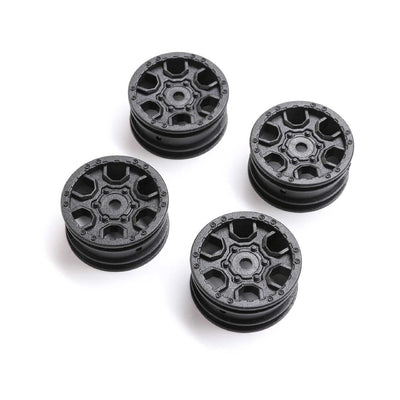 Axial 1.0 Ford Bronco Wheel Black (4): SCX24